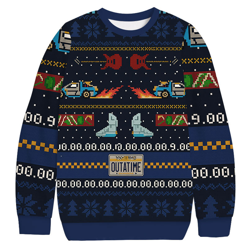 Back to the Future Christmas Ugly Sweatshirt Christmas Party Novelty Sweater Gift Ideas Back to the Future Christmas Ugly Sweatshirt Christmas Party Novelty Sweater Gift Ideas