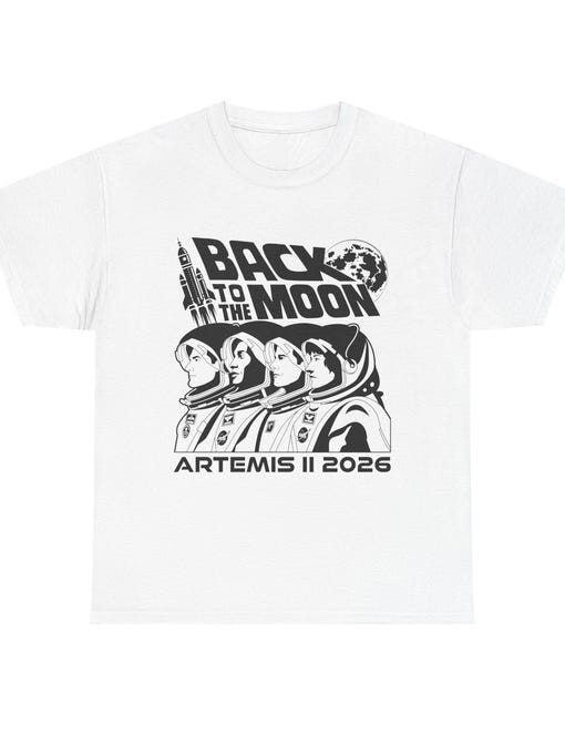 Back To The Moon Nasa Artemis II Mission T-Shirt Artemis 2 Mission 2026 Shirt Best Gift For Boyfriend