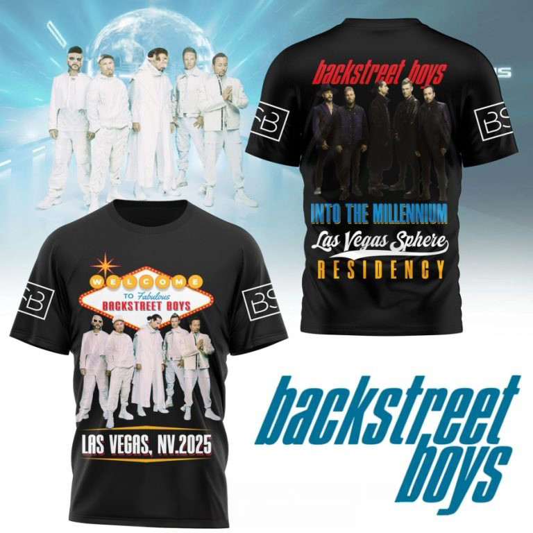 Backstreet Boys Live At Las Vegas Sphere 3D Shirt Gifts For Fans
