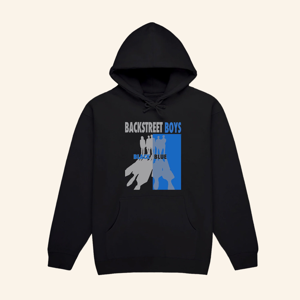 Backstreet Boys Merch Black And Blue Silhouette Hoodie Christmas Gift Ideas For Him
