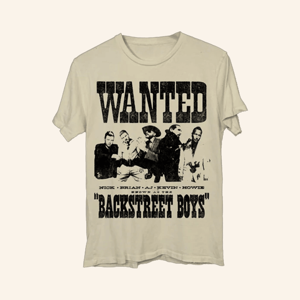 Backstreet Boys Merch Western Wanted T-Shirt Gifts For Dad Backstreet Boys Merch Western Wanted T-Shirt Gifts For Dad