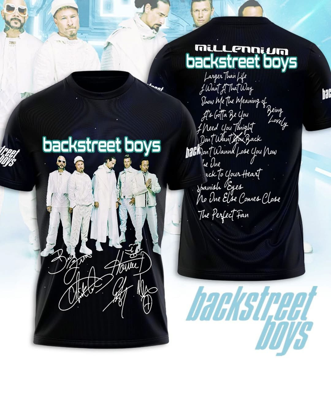 Backstreet Boys Millennium Tour 2025 T-Shirt Gifts For Music Enthusiasts