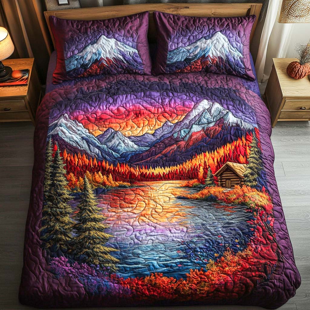 Backwoods Bliss Quilted Bedding Set Best Bed Sheet Set Best Christmas Gift Ideas 