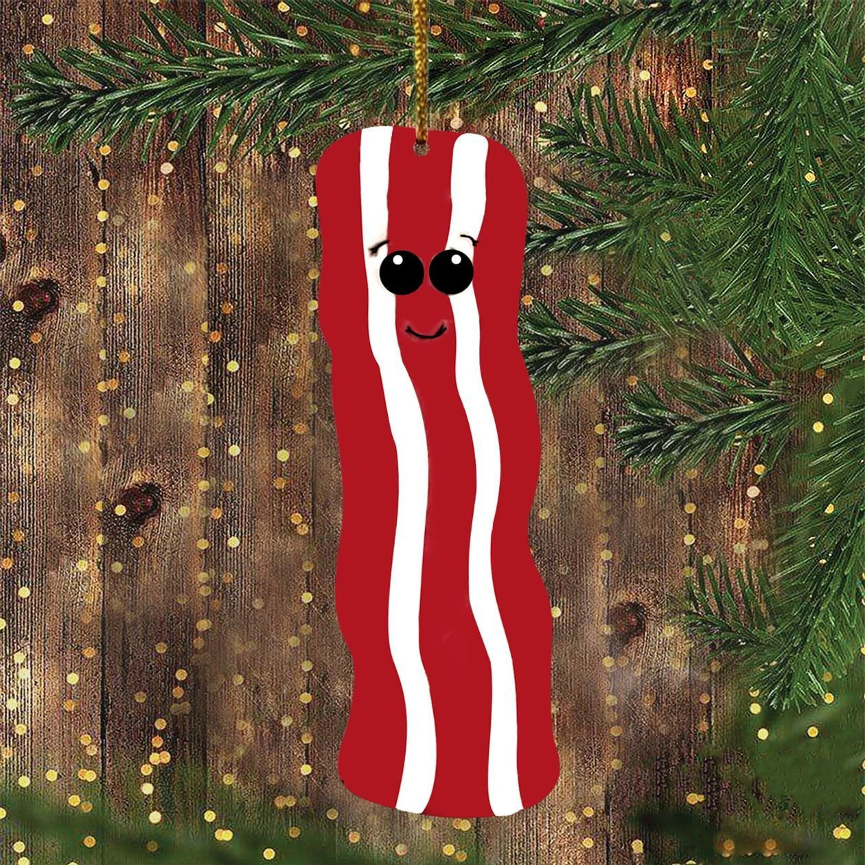 Bacon Trips Ornament Bacon Christmas Ornament Funny Park Hanging Holiday Gift For Pig Lovers