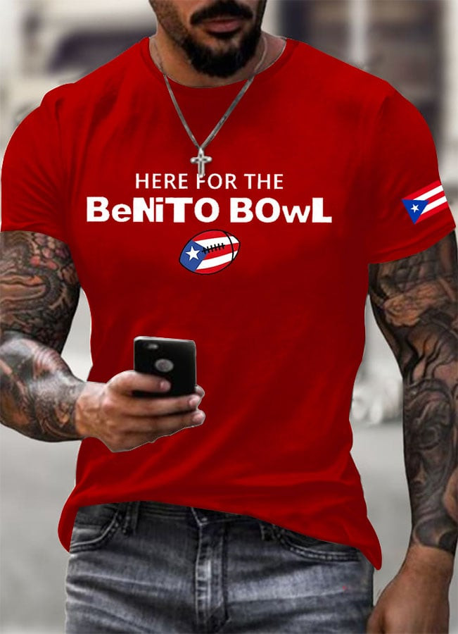 Bad Bunny 2026 Merch Here For The Benito Bowl T-Shirt Puerto Rico Gifts For Men