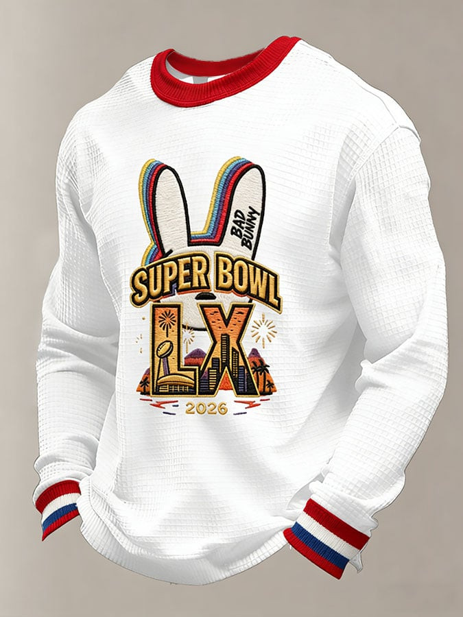 Bad Bunny 2026 Merch Super Bowl LX Long Sleeve Shirt Gifts For Football Fans