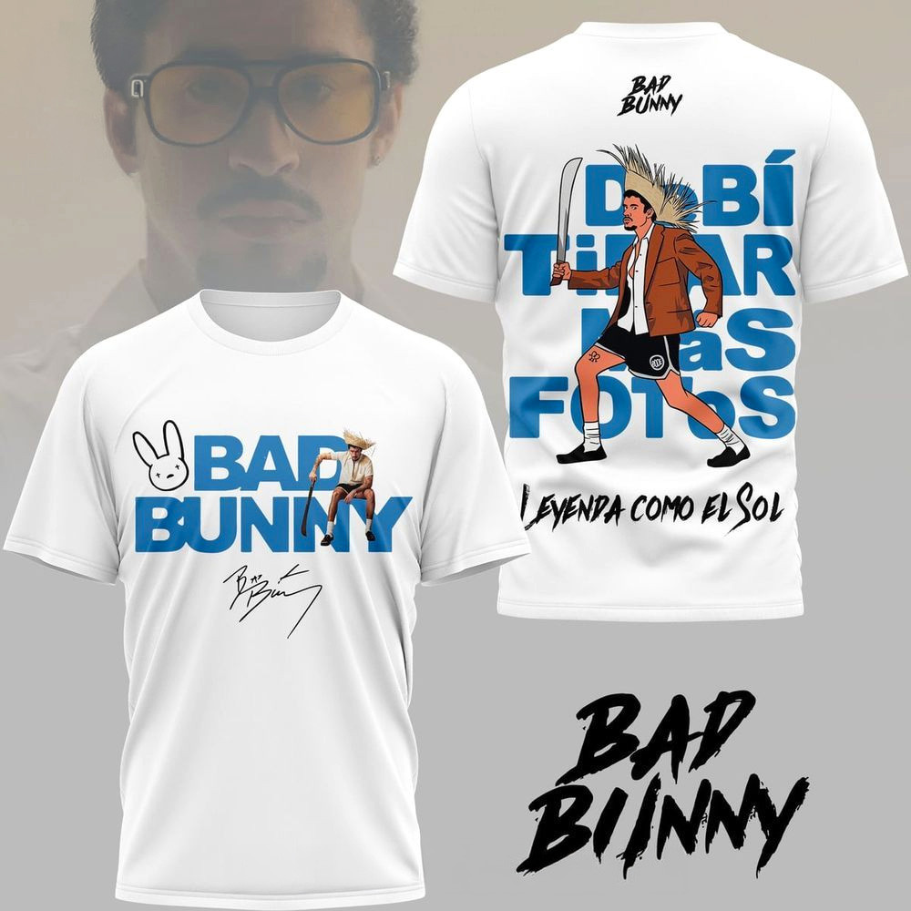 Bad Bunny 2026 T-Shirt Bad Bunny Merch Gift Ideas For Music Lovers