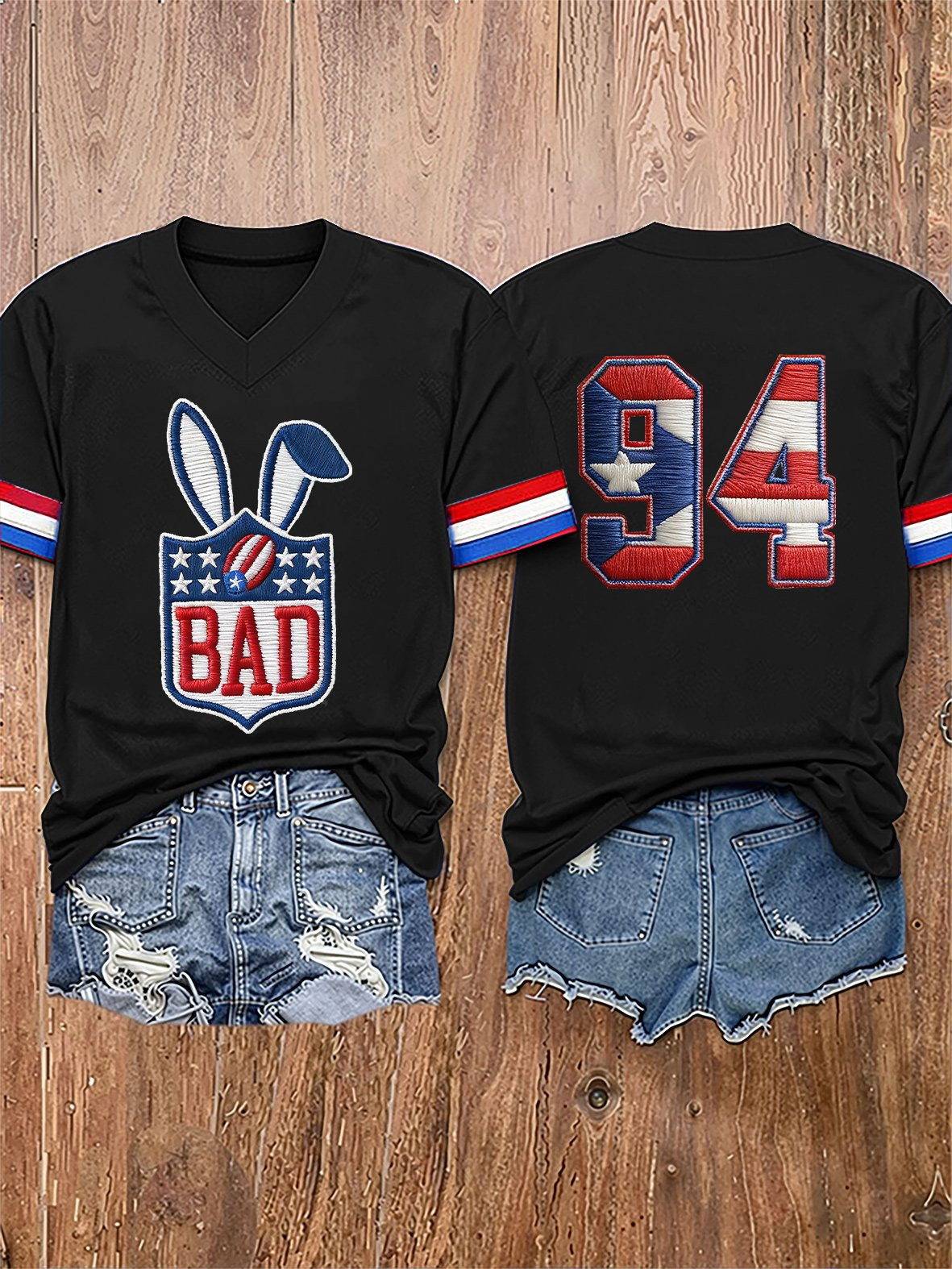 Bad Bunny Benito Bowl 94 V-Neck Shirt Bad Bunny Clothes Music Lover Presents