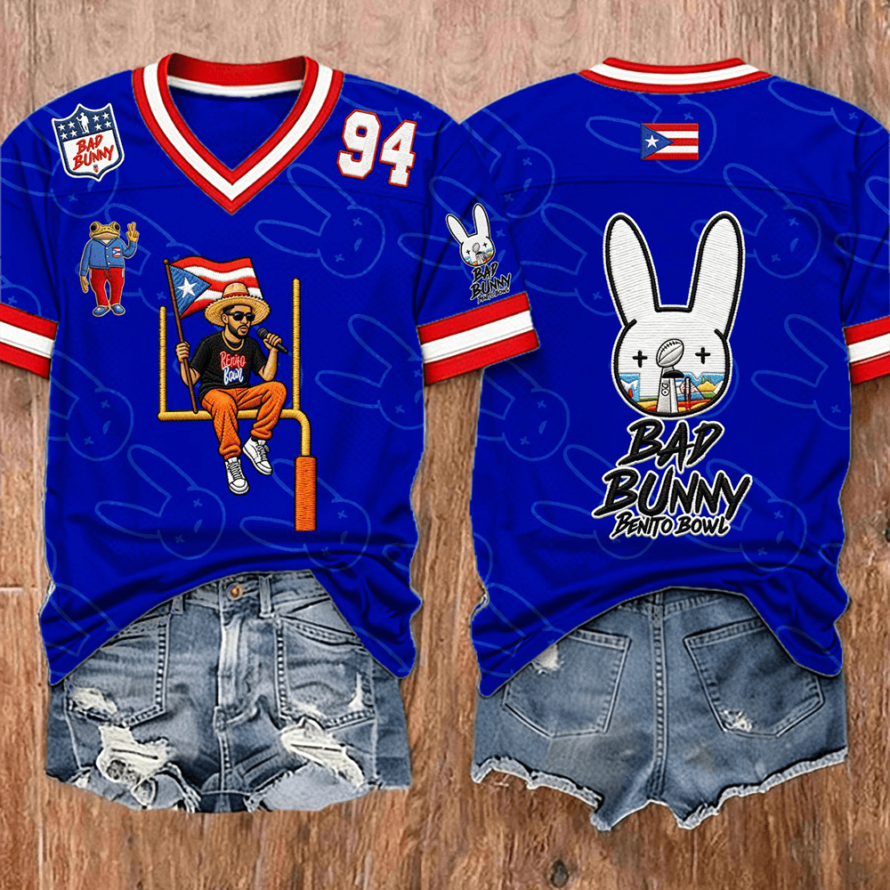 Bad Bunny Bentito Bowl 94 Jersey Bad Bunny Super Bowl LX Clothes Gift For Her