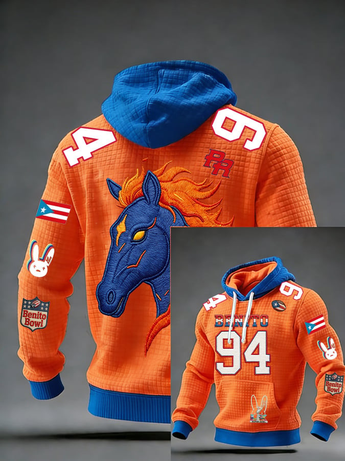 Bad Bunny Concert Merch Horse Benito 94 Hoodie Bad Bunny Lover Present Ideas