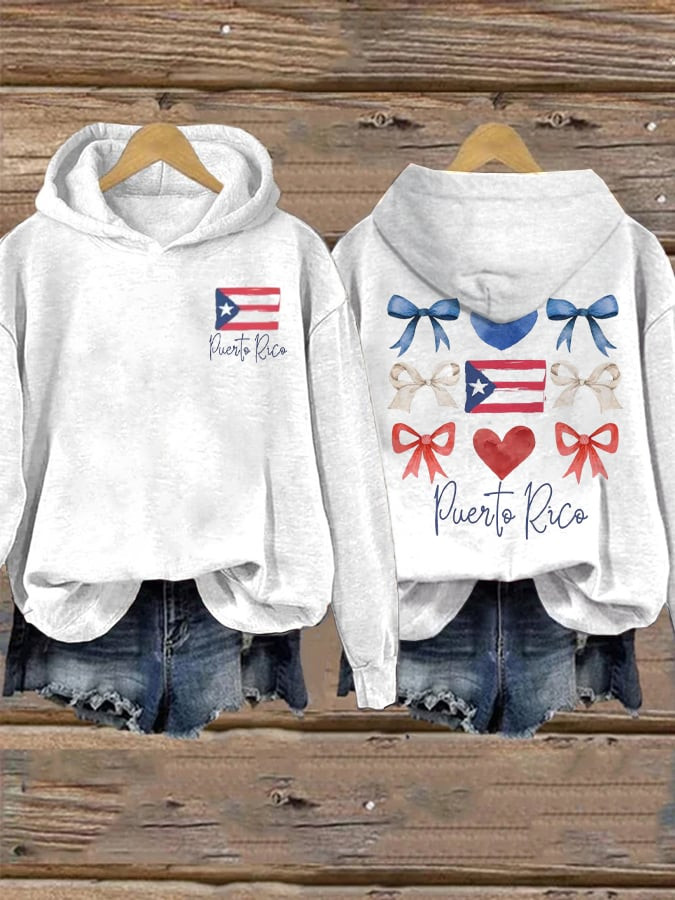 Bad Bunny Concert Merch Puerto Rico Flag Hoodie Best Football Player Presents