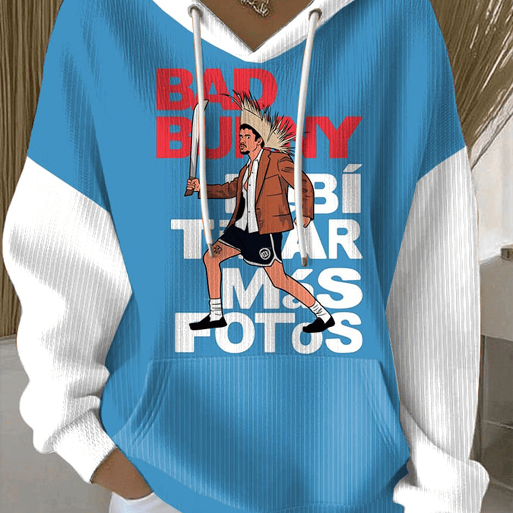 Bad Bunny Deb&Atilde;&shy; Tirar M&Atilde;&iexcl;s Fotos Hoodie Bad Bunny Super Bowl LX Hooded Sweatshirt