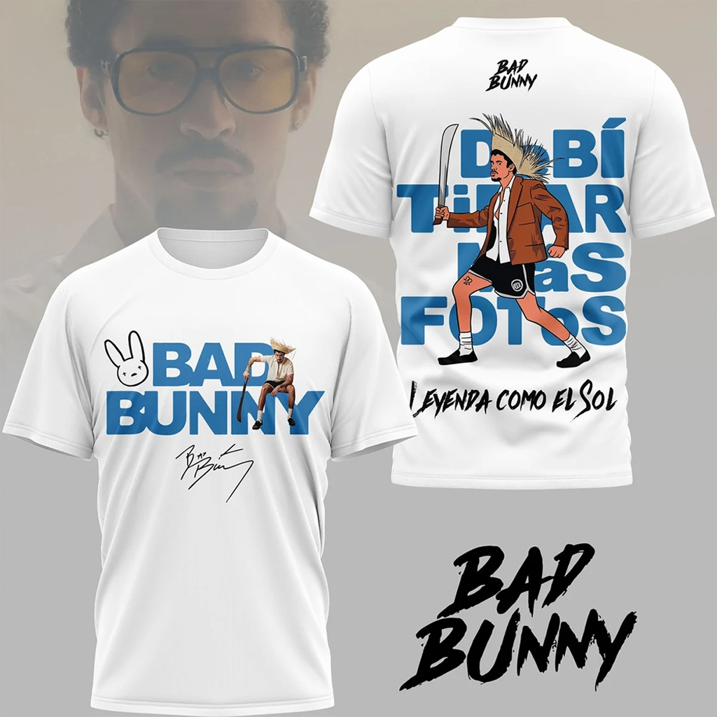 Bad Bunny Debi Tirar Mas Fotos Shirt Latin Music Bad Bunny Merch Gifts For Music Fans