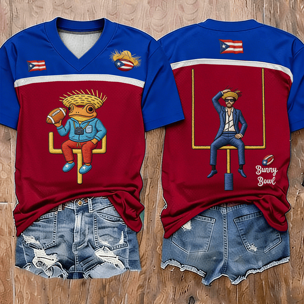 Bad Bunny Frog Jersey Bad Bunny Halftime Show Shirt Best Gifts For Football Players