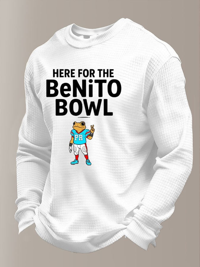 Bad Bunny Halftime Show Merch Benito Frog Long Sleeve Shirt Benito Bowl Gifts For Men