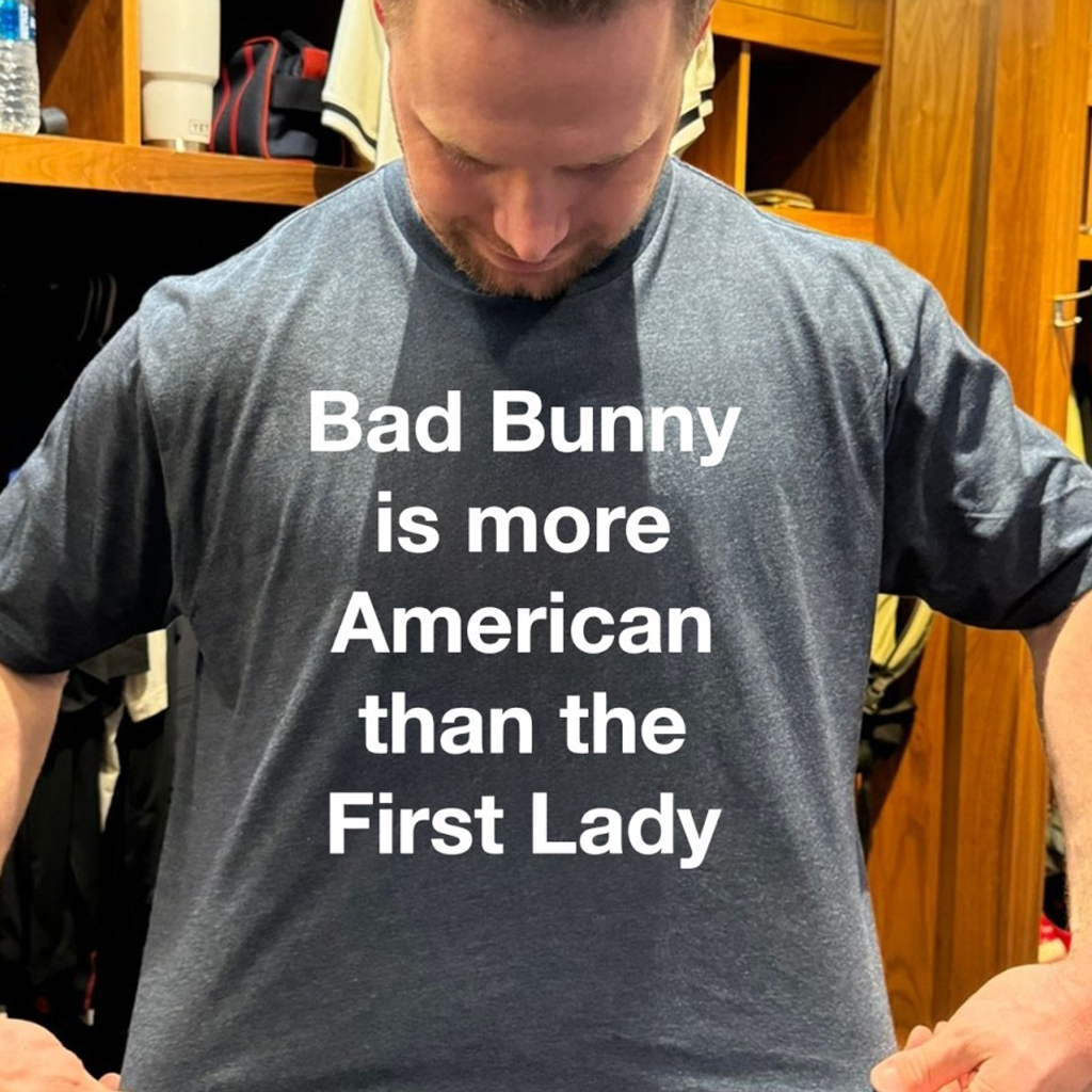 Bad Bunny Is More American Than The First Lady T-Shirt Birthday Gift Ideas For Him