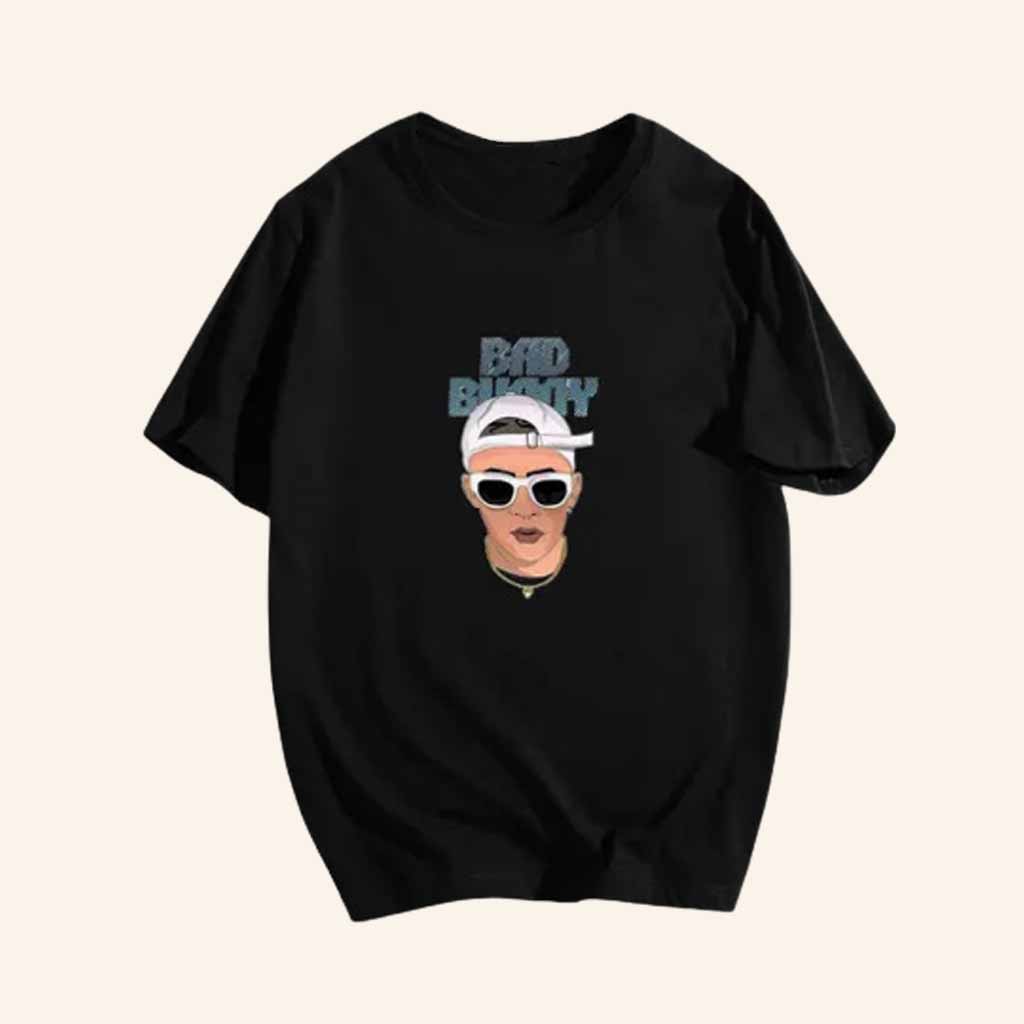 Bad Bunny Merch Bad Bunny Graphic T-Shirt Christmas Gifts For Him