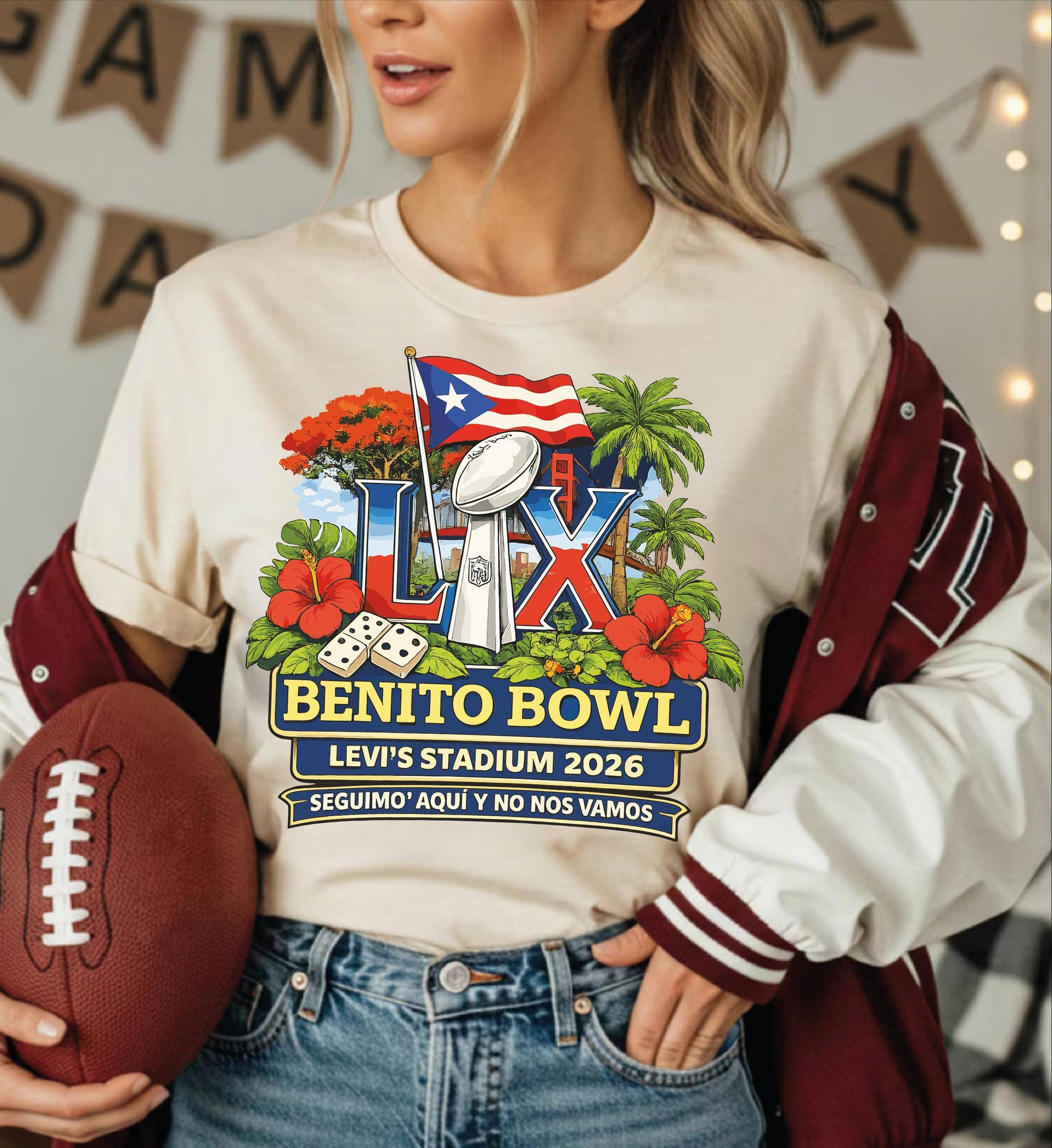 Bad Bunny Merch Benito Bowl Levi's Stadium 2026 Shirt Cool Gifts For Bad Bunny Fans