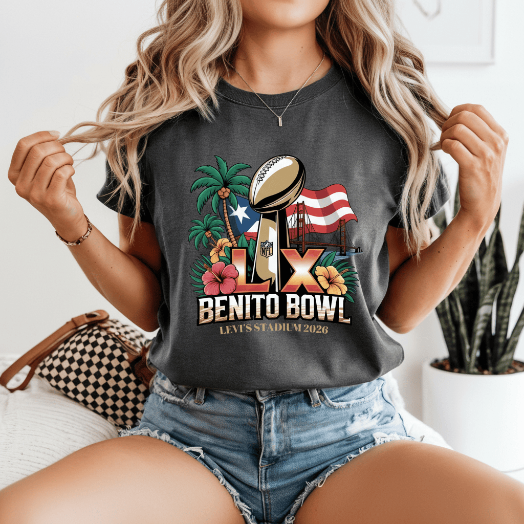 Bad Bunny Merch Benito Bowl LX 2026 Shirt Super Bowl Performance Tee Bad Bunny Fans Gifts