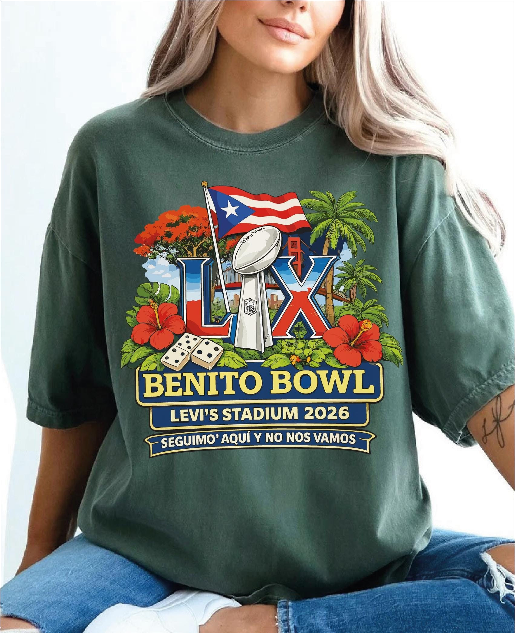 Bad Bunny Merch Benito Bowl LX Shirt Super Bowl 2026 Apparel Gifts For Bad Bunny Fans
