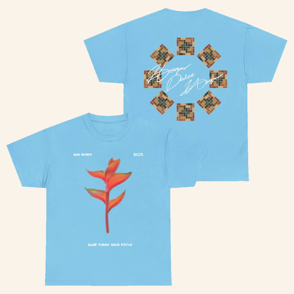 Bad Bunny Merch Heliconia T-Shirt DTMF Merch Gift Ideas For Husband Bad Bunny Merch Heliconia T-Shirt DTMF Merch Gift Ideas For Husband