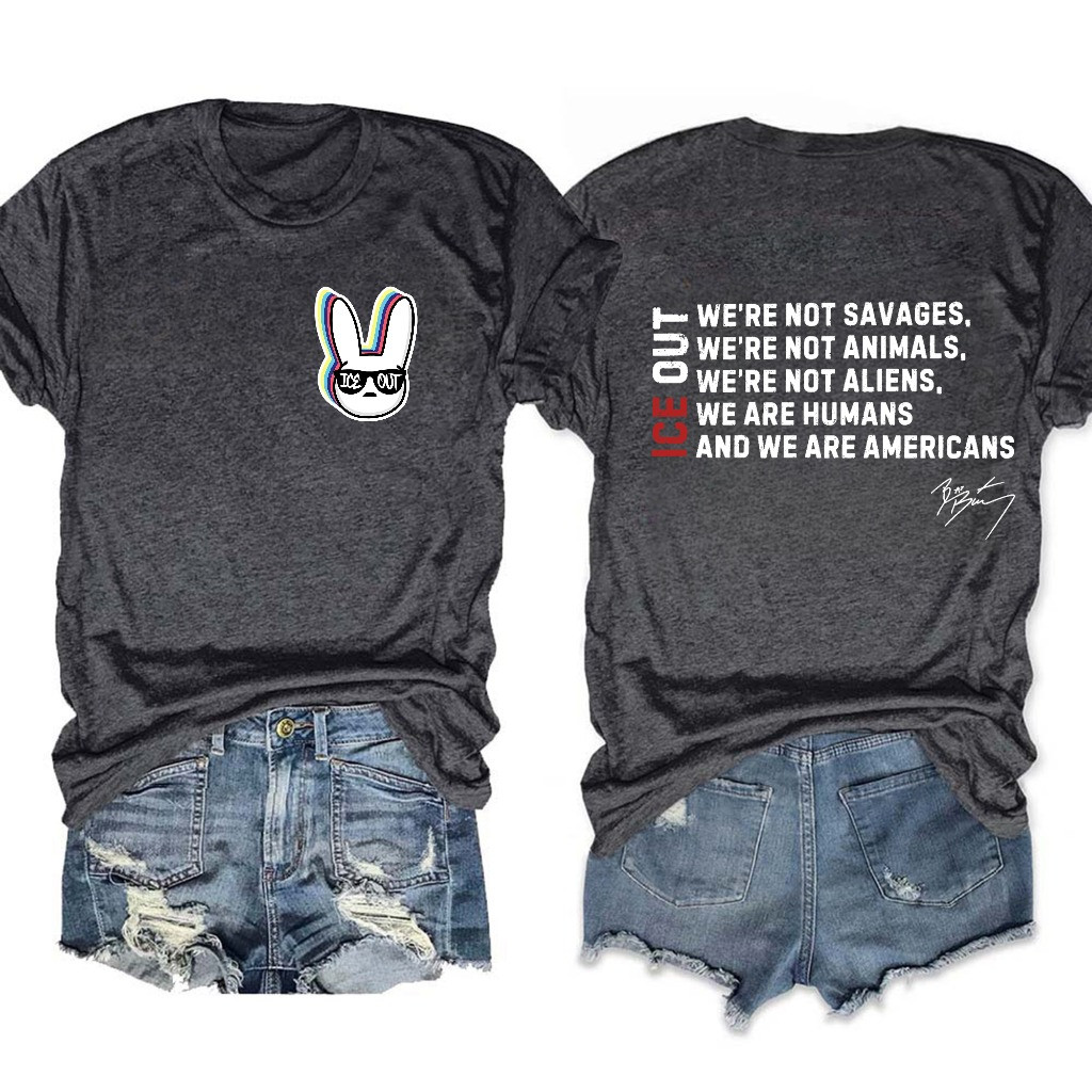 Bad Bunny Merch ICE Out Shirt Bad Bunny Grammy Speech Tee Cool Gifts For Fans