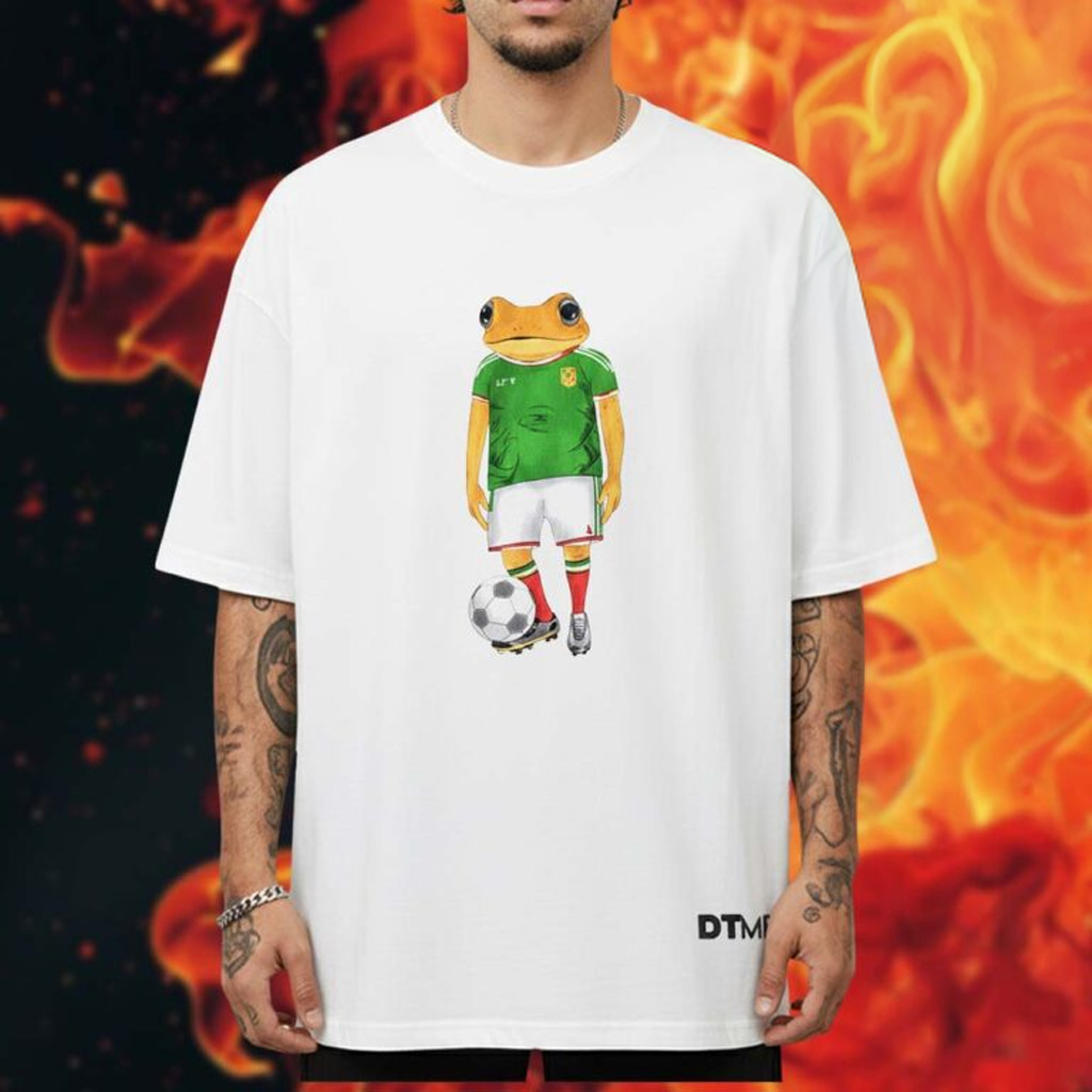 Bad Bunny Merch Mexico DtMF World Tour GNP Seguros  Sporty Coqui T-Shirt Football Fan Gifts