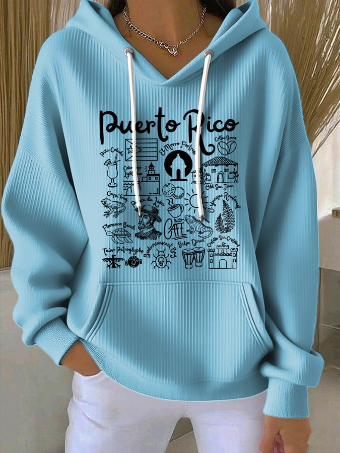Bad Bunny Merch Puerto Rico Hoodie Unique Gifts For Bad Bunny Enthusiasts