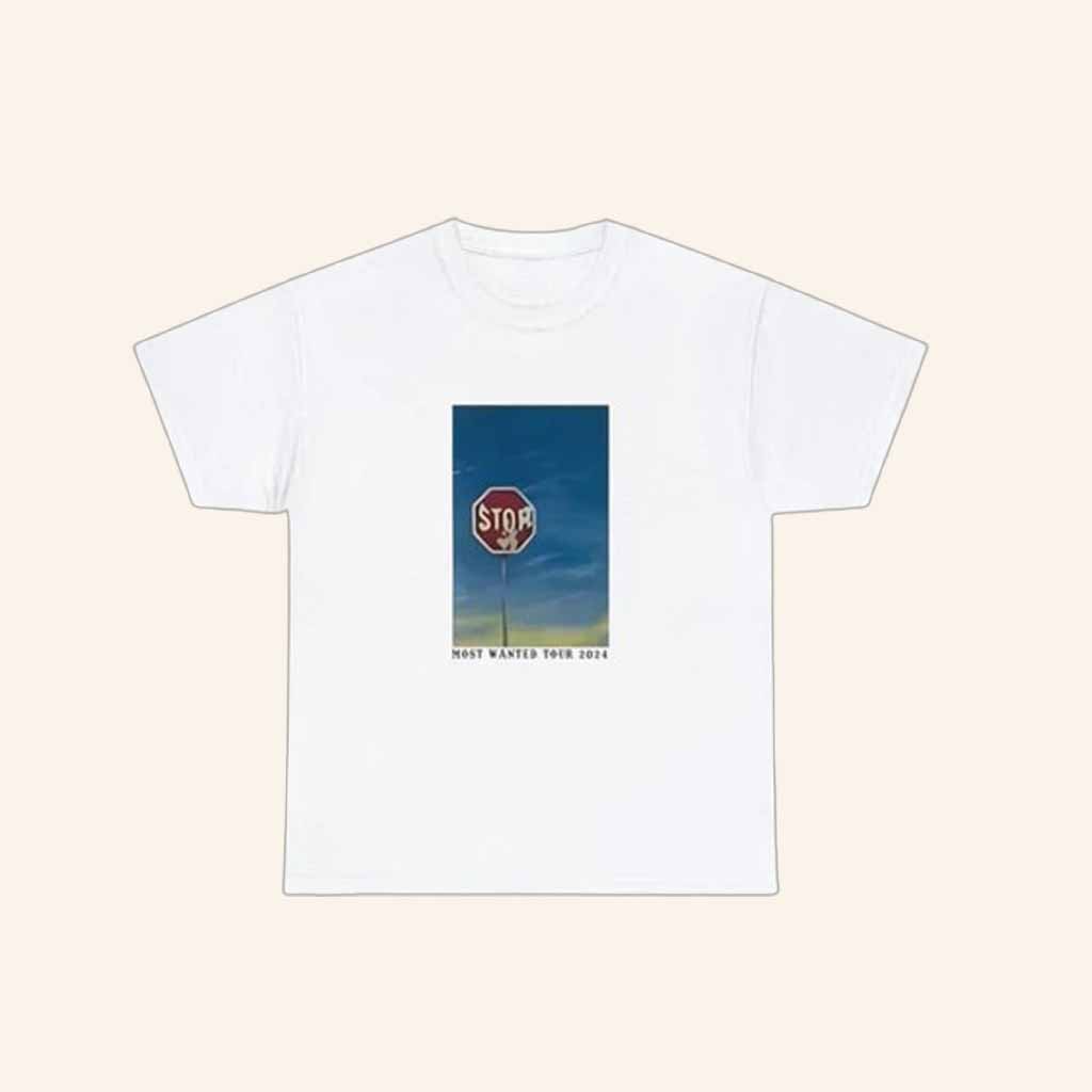 Bad Bunny Merch Stop Sign Tour Dates White Shirt Christmas Presents For Music Lovers Bad Bunny Merch Stop Sign Tour Dates White Shirt Christmas Presents For Music Lovers
