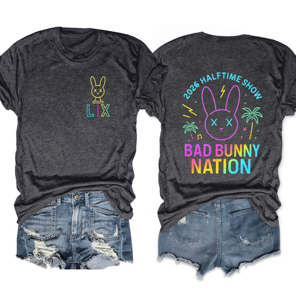 Bad Bunny Merch T-Shirt LIX 2026 Halftime Show Best Bad Bunny Clothing