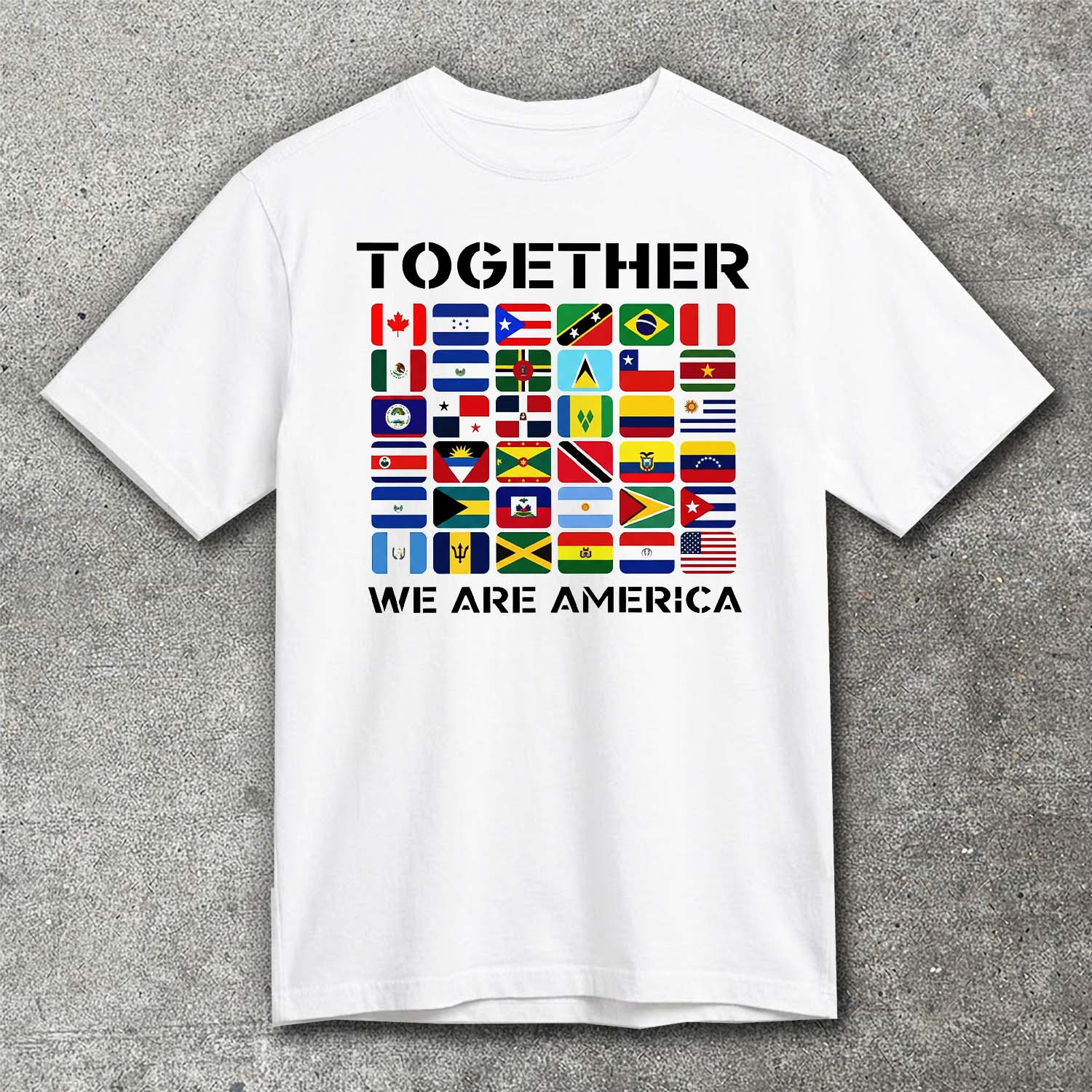 Bad Bunny Merch Together We Are America Flags Shirt Super Bowl LX Tee Gifts For Patriots