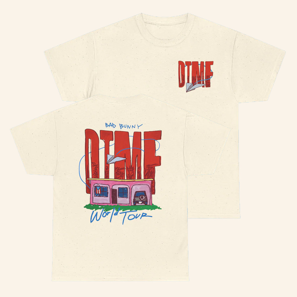 Bad Bunny Merch World Tour Graphic T-Shirt DtmF Merch Gifts For Music Lovers