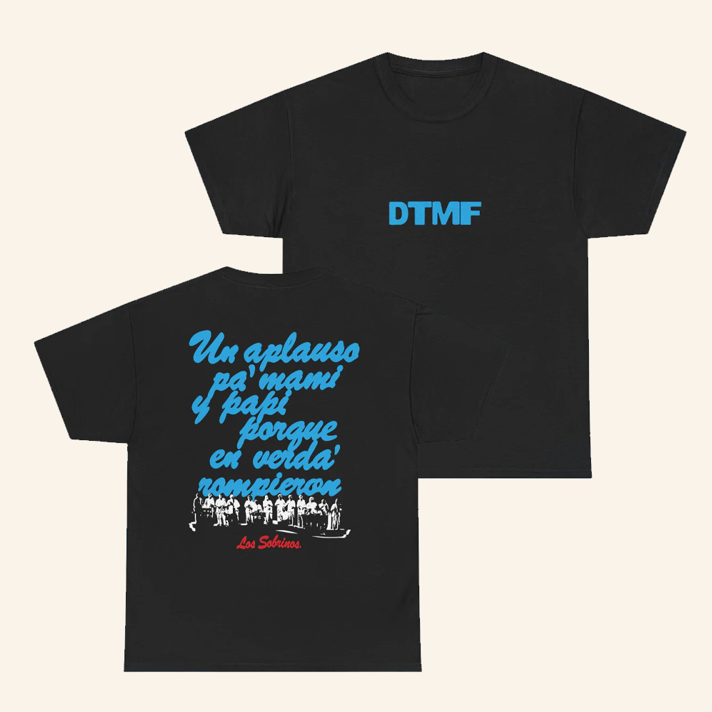 Bad Bunny Merch World Tour Los Sobrinos T-Shirt DTmF Merch Music Related Gifts For Guys