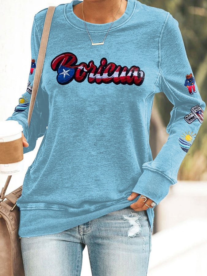 Bad Bunny Merchandise Boricua Sweatshirt Present Ideas For Football Buffs