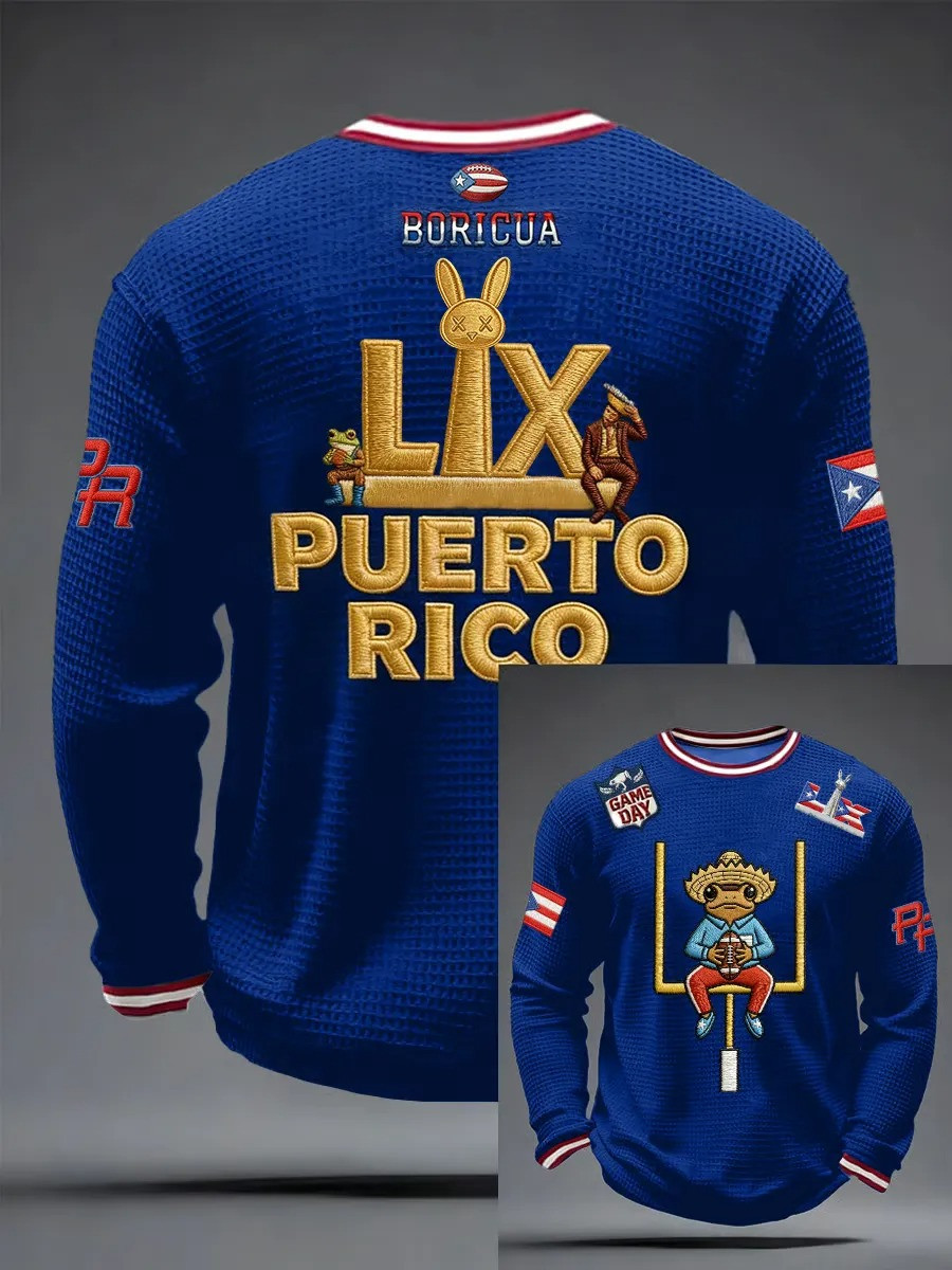 Bad Bunny Music Lover Long Sleeve Shirt Men Casual Fun Print Best Gift For Fans