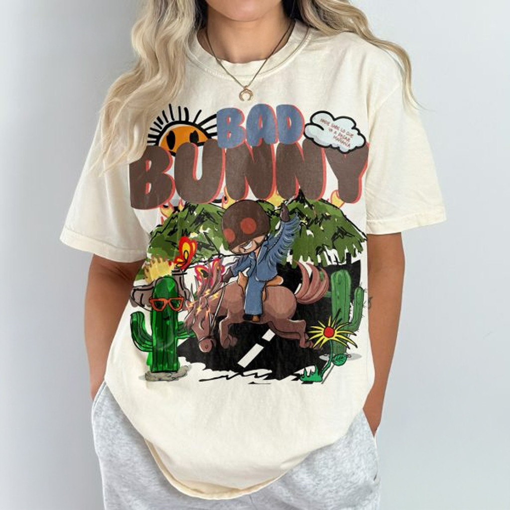Bad Bunny Nadie Sabe Graphic T-Shirt Bad Bunny Merch Christmas Gifts For Her