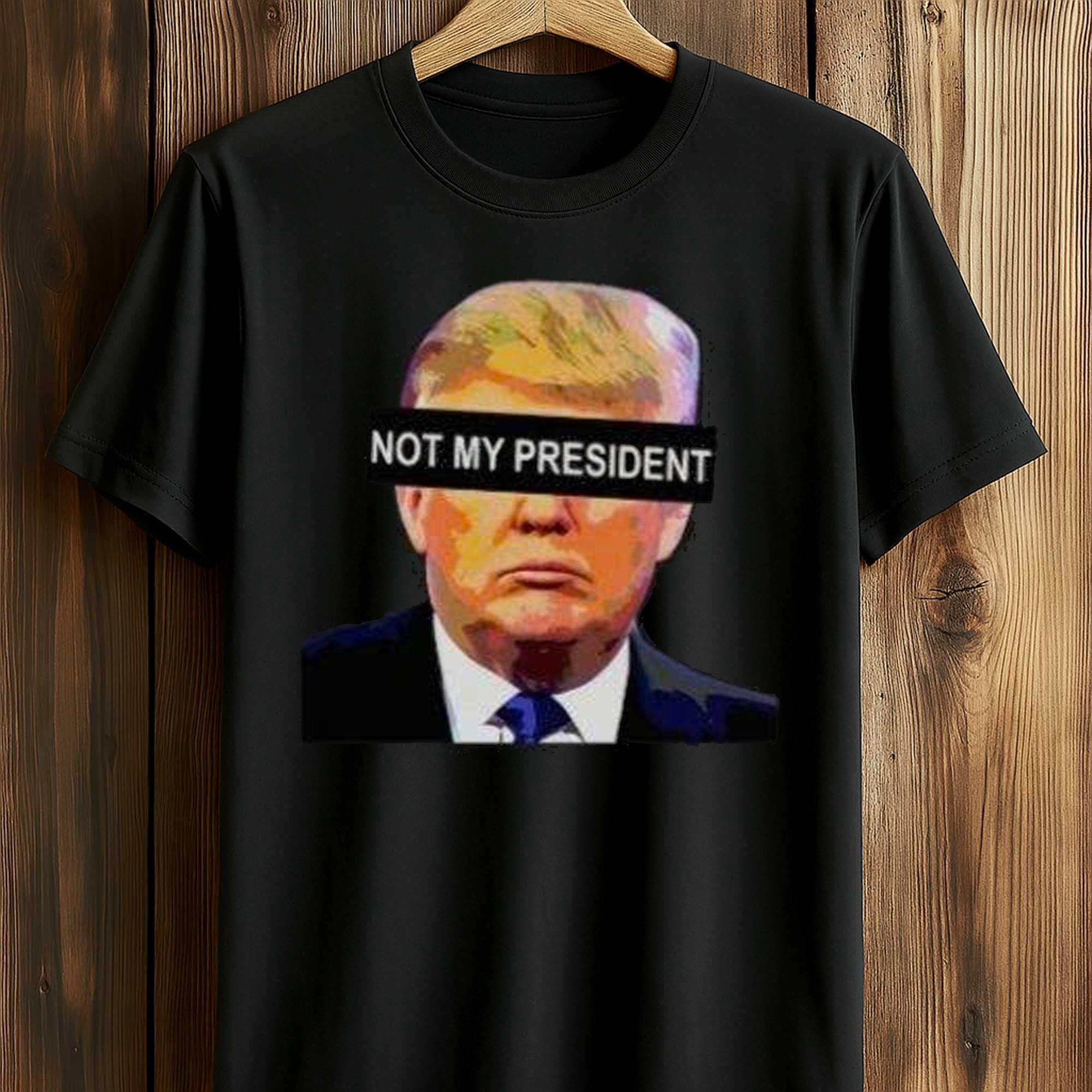 Bad Bunny Not My President Graphic T-Shirt Anti Trump Political Protest Merch Shirt Best Gift For Fans