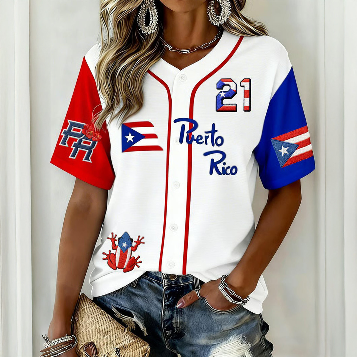 Bad Bunny Puerto Rico 21 Jersey Bad Bunny Frog Merch Fan Gift For Girlfriend