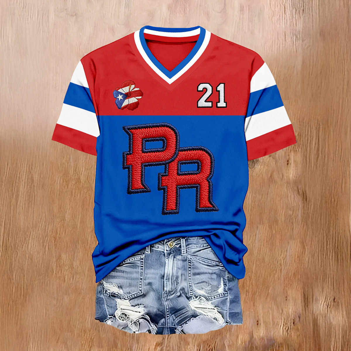 Bad Bunny Puerto Rico Baseball 21 V-Neck Shirt Game Day Bad Bunny Clothes Baseball Lover Gift