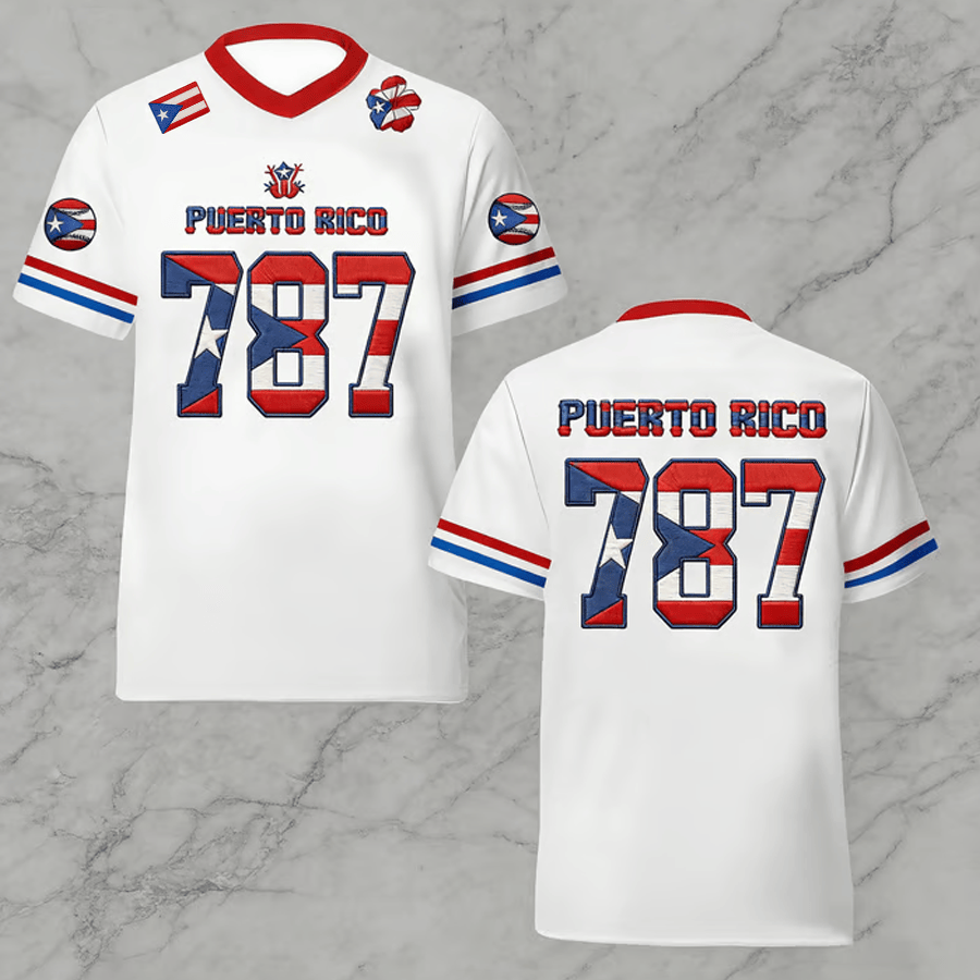 Bad Bunny Puerto Rico Baseball 787 Jersey Bad Bunny Merch Unique Gift For Baseball Lover