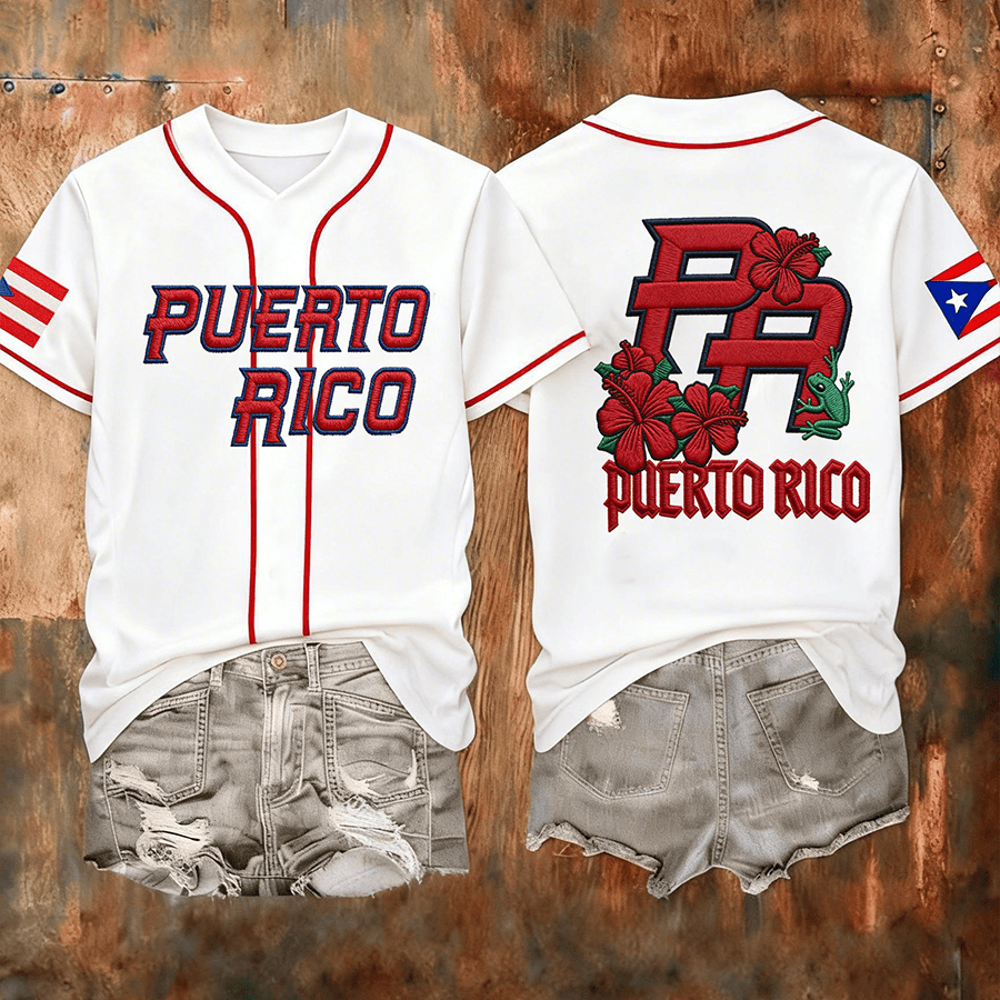 Bad Bunny Puerto Rico Baseball Jersey Bad Bunny Game Day Clothes Present Idea For Fans