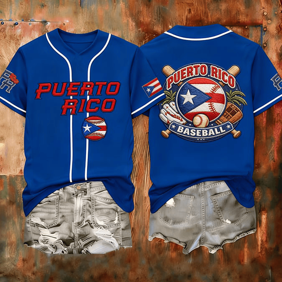 Bad Bunny Puerto Rico Baseball Jersey Baseball Clothing Bad Bunny Lover Present Ideas