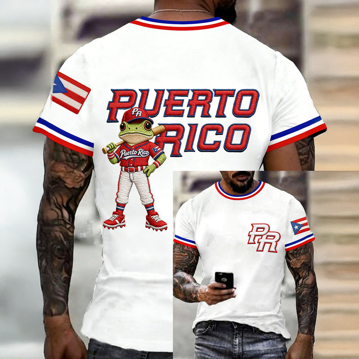 Bad Bunny Puerto Rico Baseball T-Shirt Bad Bunny Baseball Clothes Sport Fan Gift For Him