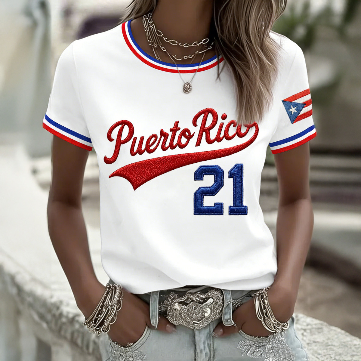 Bad Bunny Puerto Rico Baseball T-Shirt Game Day Clothes Bad Bunny Lover Gift For Girlfriend