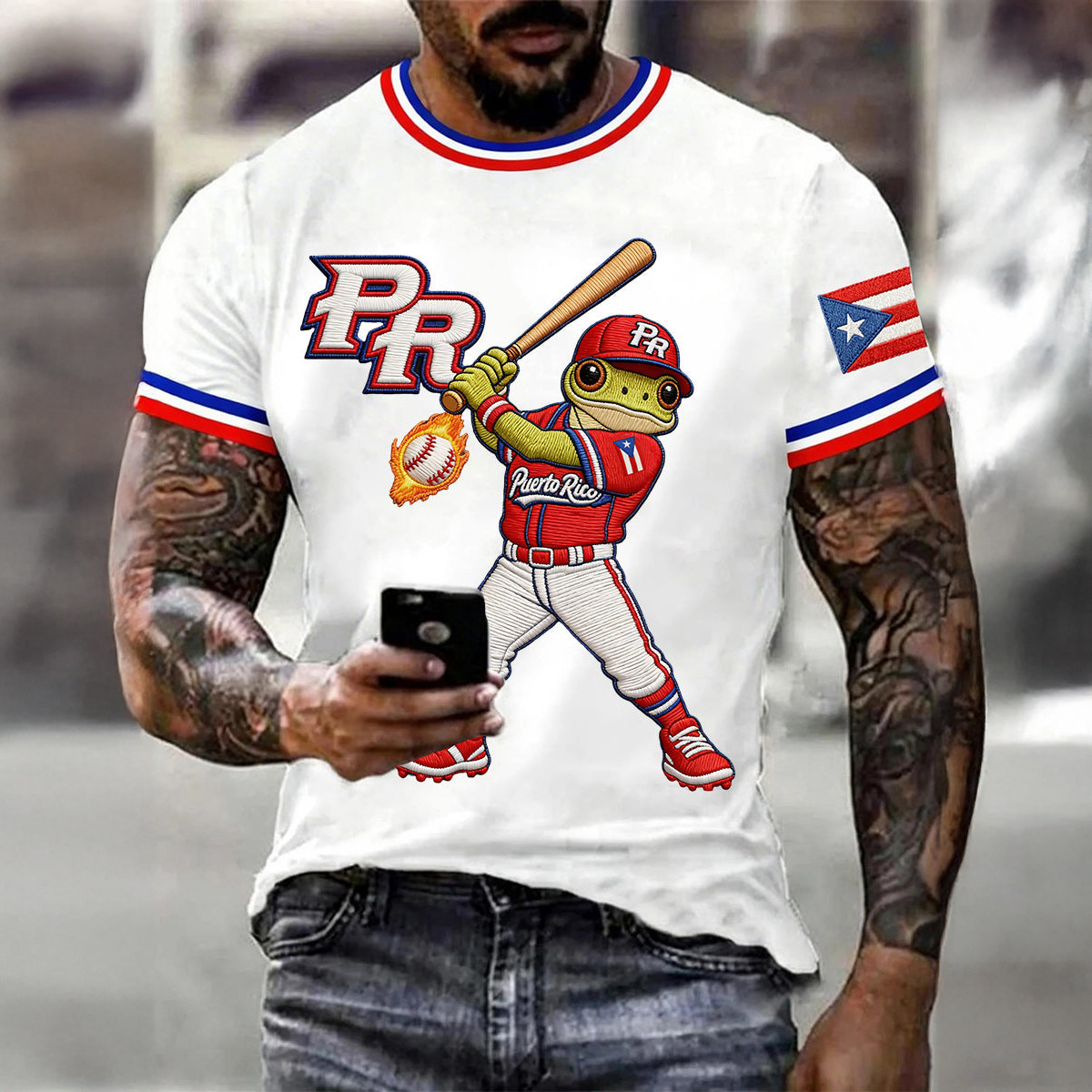 Bad Bunny Puerto Rico Baseball T-Shirt Game Day Shirt Bad Bunny Lover Gift For Baseball Lover