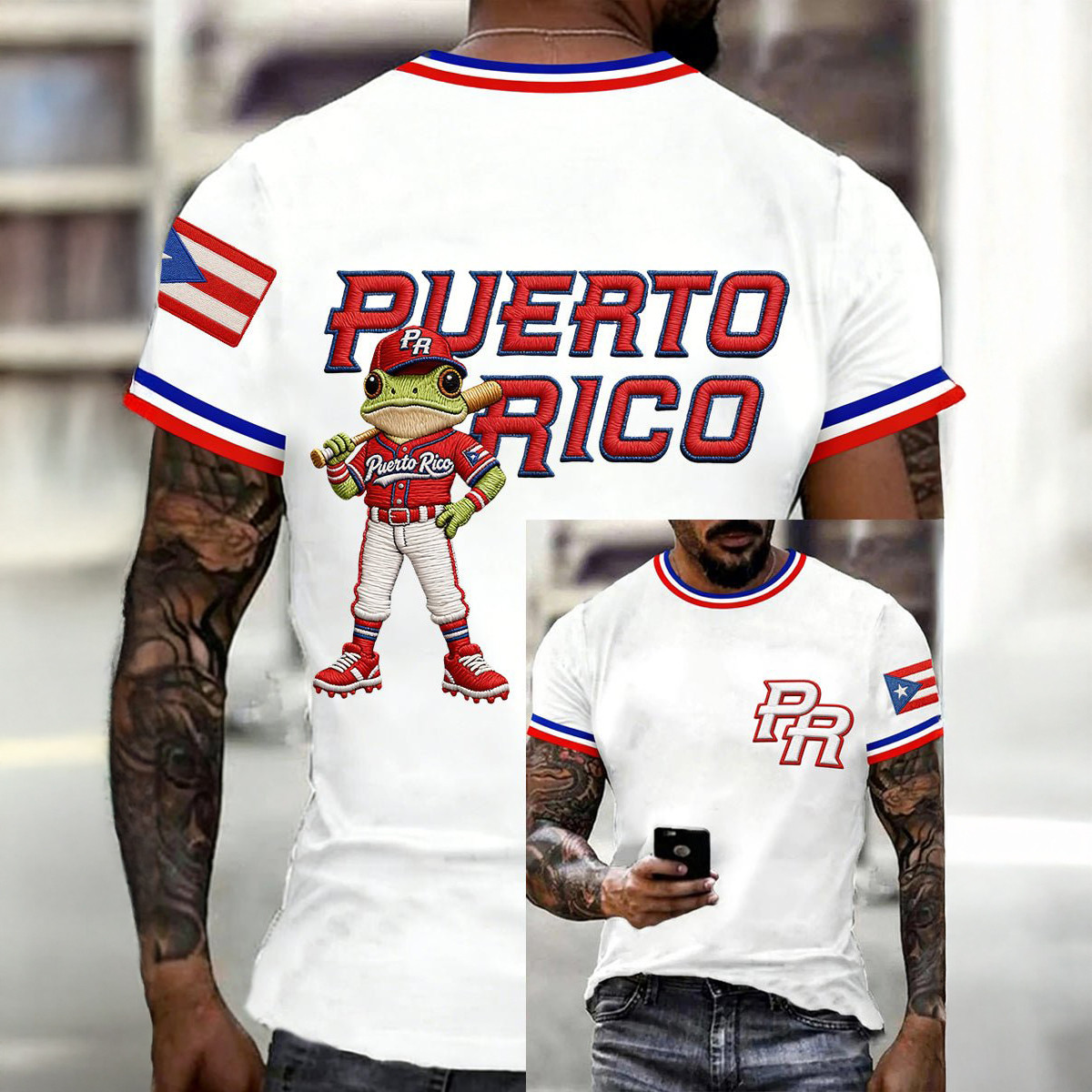 Bad Bunny Puerto Rico Baseball T-Shirt Puerto Rico Baseball Shirt Best Present For Fans
