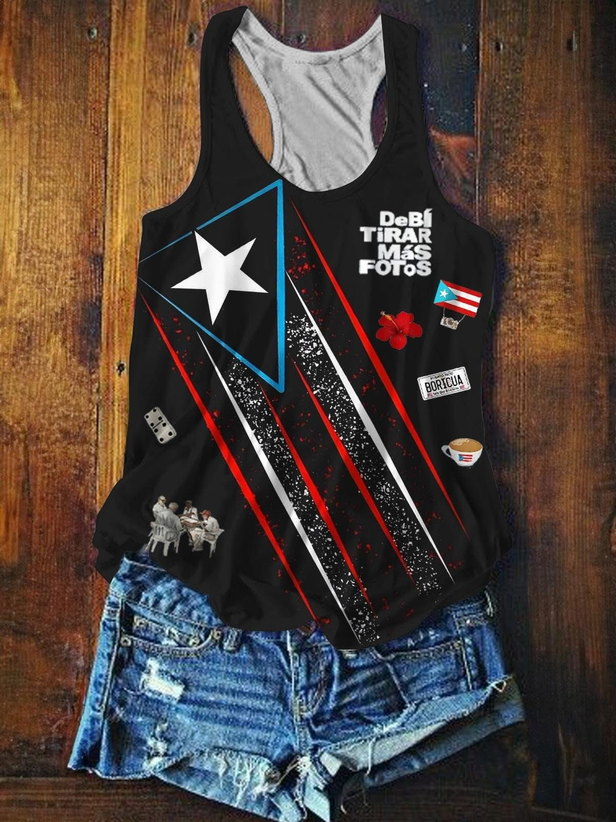 Bad Bunny Puerto Rico Debi Tirar Mas Fotos Womens Tank Top Puerto Rican Merch Great Gifts