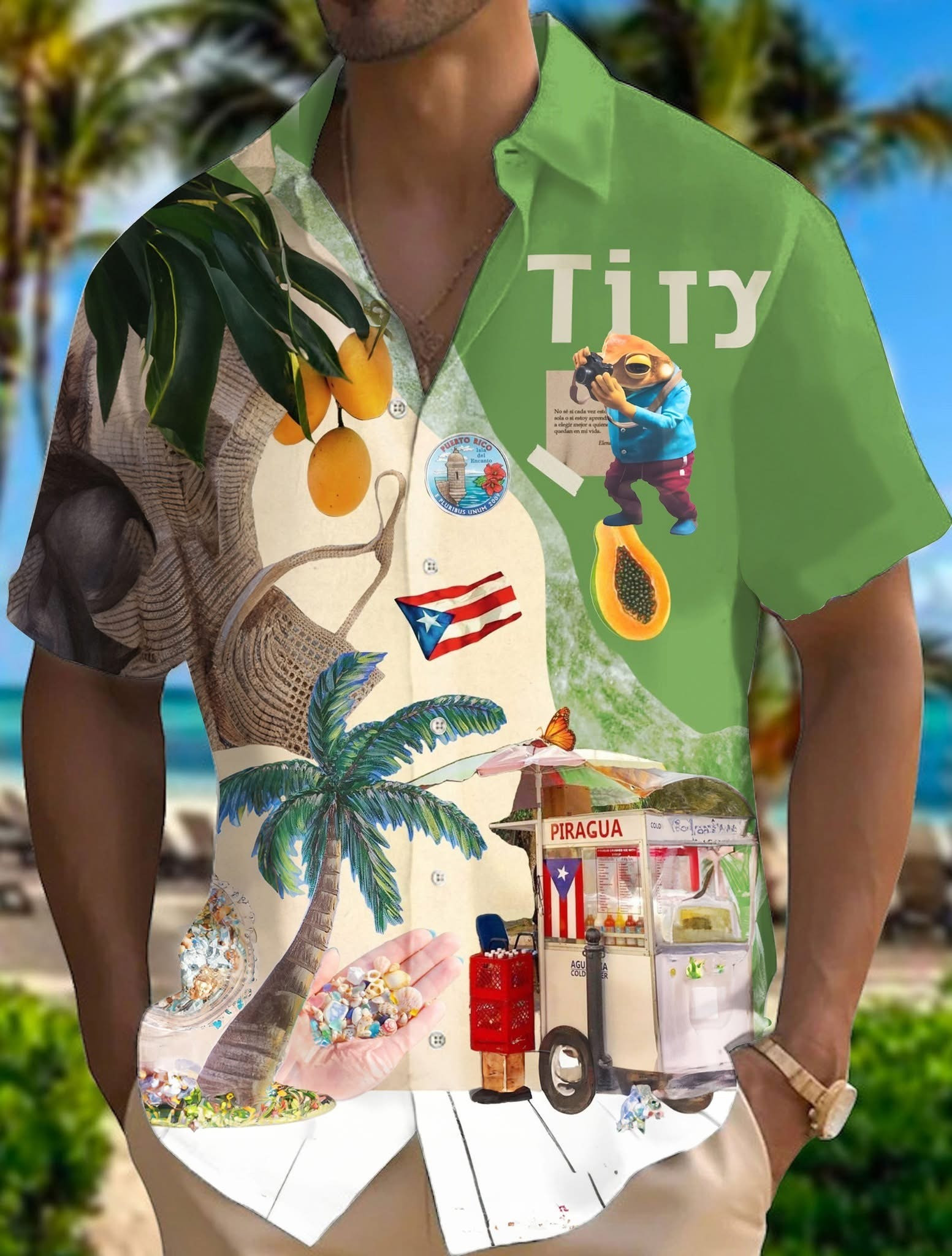 Bad Bunny Puerto Rico Hawaiian Shirt Mens Aloha Shirt Bad Bunny Merch Fan Summer Gifts