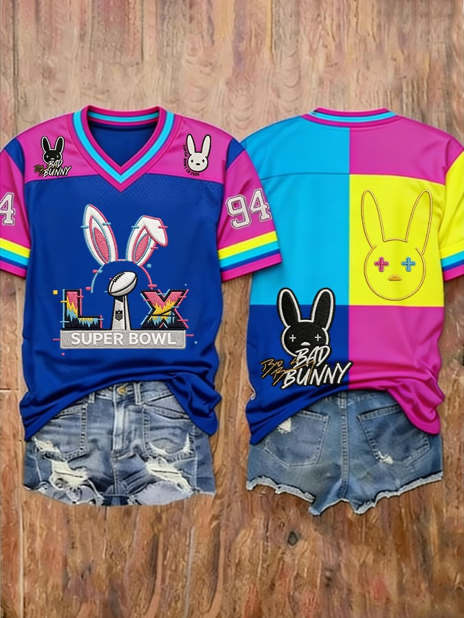 Bad Bunny Puerto Rico Jersey Bad Bunny Super Bowl 2026 Clothes Fan Gear