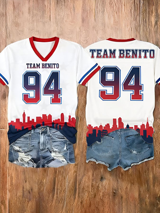 Bad Bunny Super Bowl 2026 Merch Team Benito 94 Jersey Shirt Gifts For Wife
